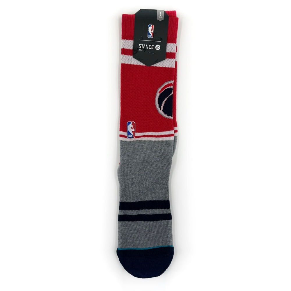 Stance City Gym Washington Wizards Crew Socks Mens Large NBA Basketball Gift NWT